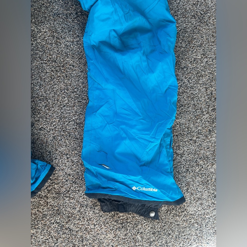 Columbia Omni-Tech Heat Large snowboard Bright Blue Ski Pants winter snow - Picture 3 of 9